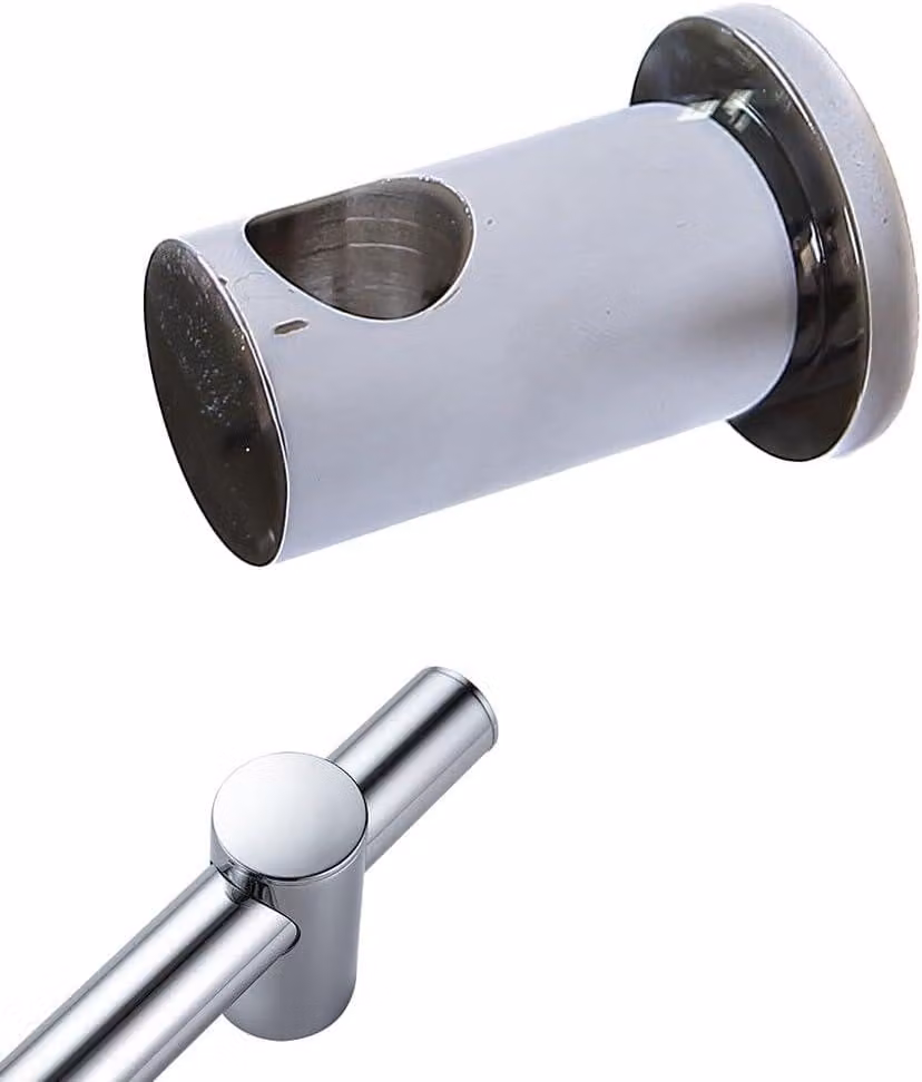 Supporto per soffione doccia, in ottone, diametro 22 mm, cromato, per bagno e doccia