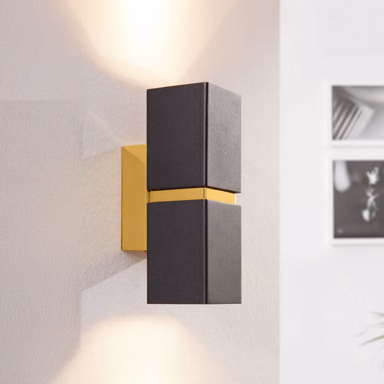 EGLO Applique da parete a LED Passa, Ottone / Oro, Soggiorno / Sala da pranzo, Metallo, Moderno, Applique a LED