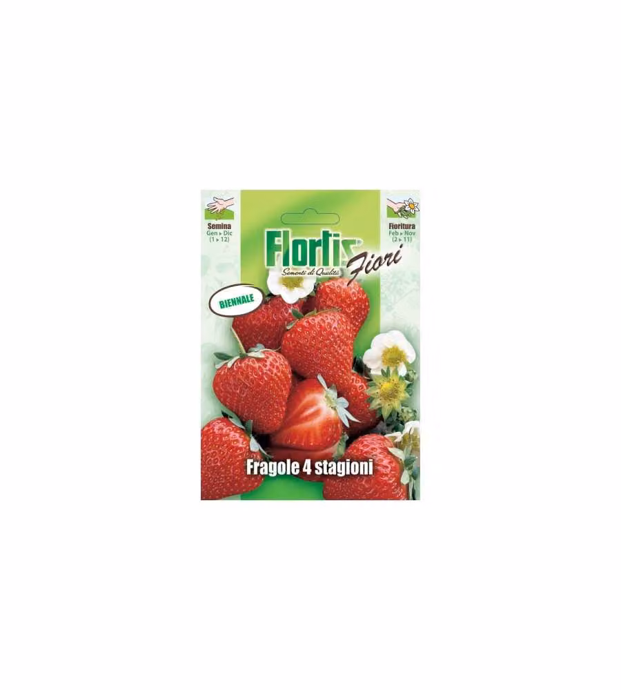 Flortis Fragola 4 Stagioni - Sementi orto pronte per la semina