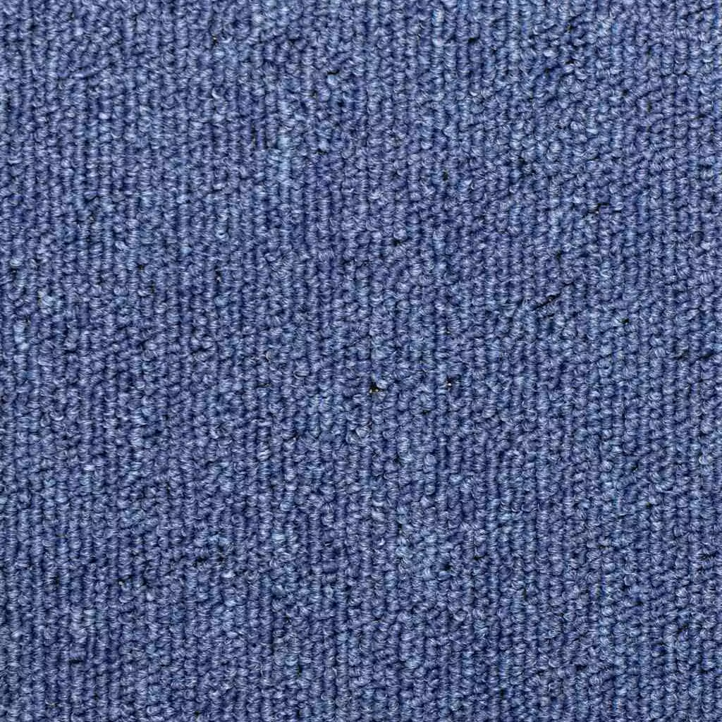 vidaXL Tappetini per scale 30 pz 65x21x4 cm Blu Bordo rettangolare