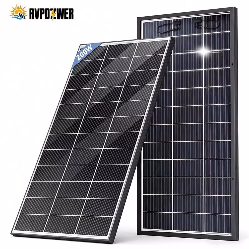 Pannello solare, tecnologia bifacciale, alta efficienza, 200W, confezione singola