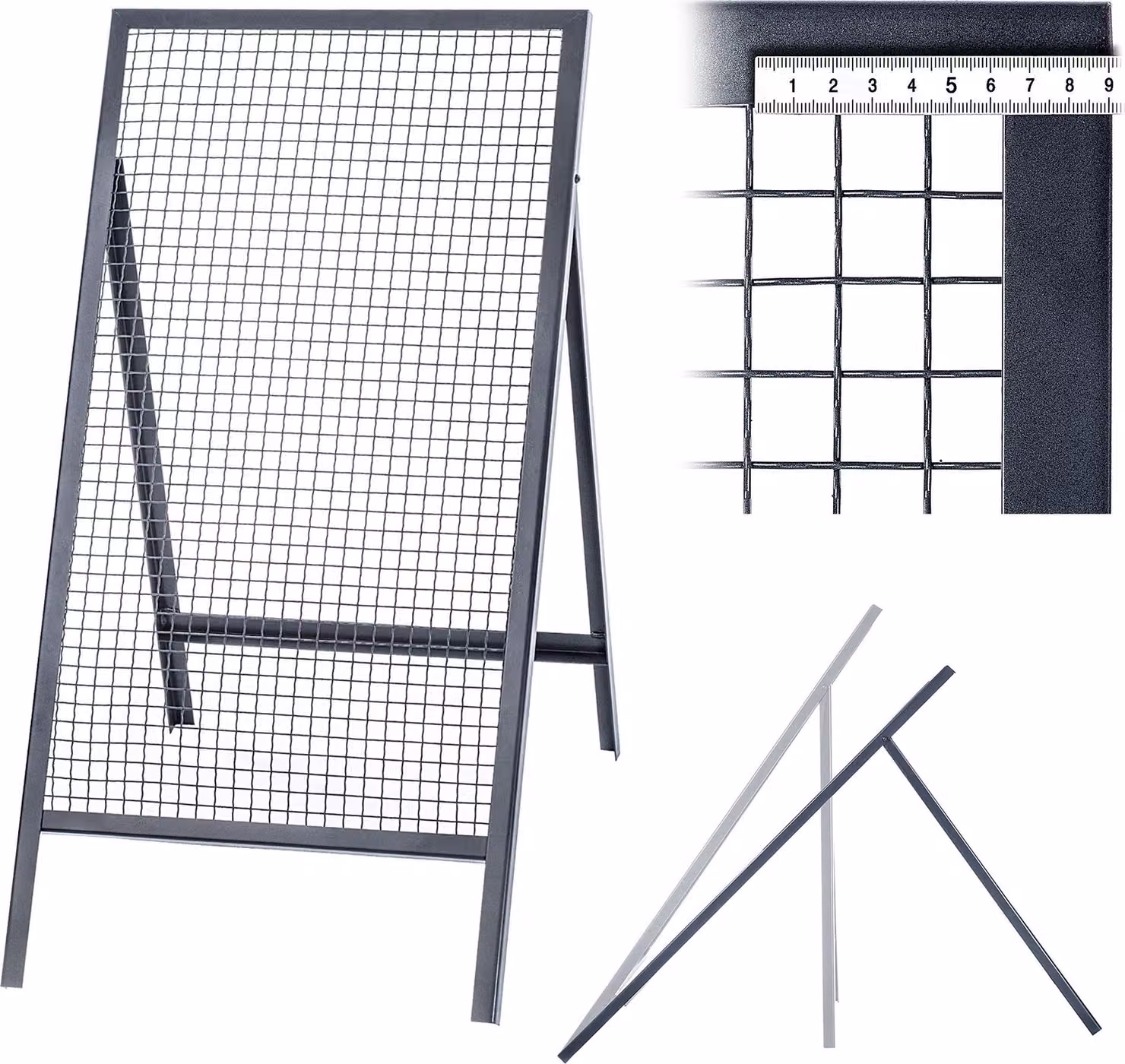 Setaccio da costruzione KADAX per sabbia, terra, muratura, 120x60cm, ghiaia, maglia da 20mm