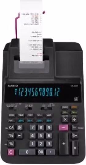 Orologio da parete digitale Casio DR-200R-BK-E-EC nero in plastica con design rettangolare – 1