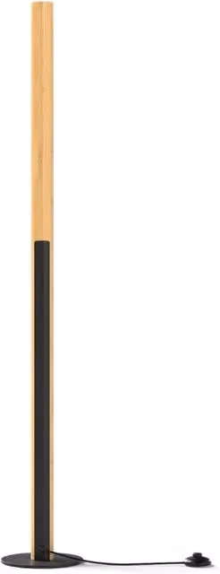 Lampada da terra 18 cm x 122 cm dimmerabile e tre temperature moderna atmosfera accogliente in bambù naturale 20_0017152