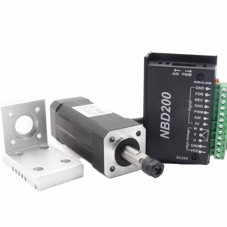Kit motore mandrino brushless CNC, potenza 104W, velocità 10800 giri/min, opzioni pinza ER8/ER11 ,