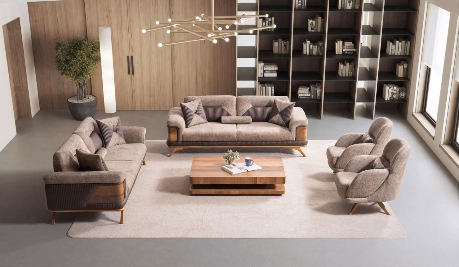Sofagarnitur Set 3+3+1+1 – Funktional und stilvoll für Ihr Wohnzimmer.
