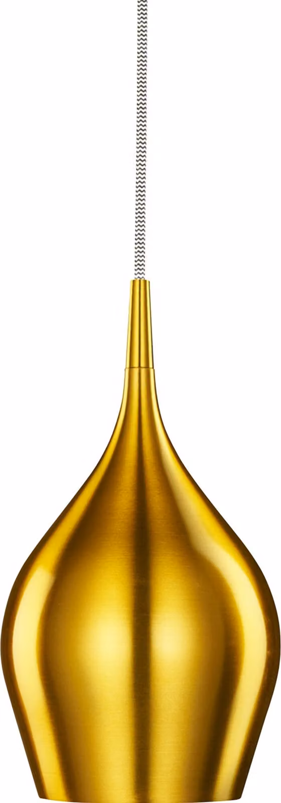 Lampadario Contemporaneo Vibrante Alluminio Oro 1 Luce E14
