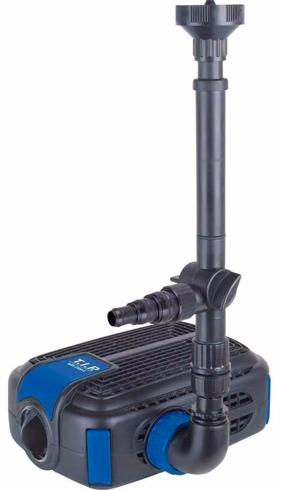 Pompa per laghetto - Pompa per fontana - 2500 litri all'ora - 43 watt di potenza - 31x19,5x18 cm - Nera - Adatta per laghetti ornamentali e con funzione di filtraggio