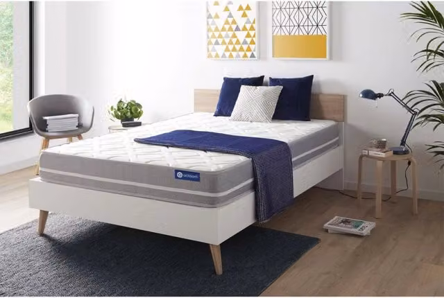 Materasso matrimoniale Actilatex touch 140x190cm - Spessore : 20cm - Lattice e memory foam - Bilanciato
