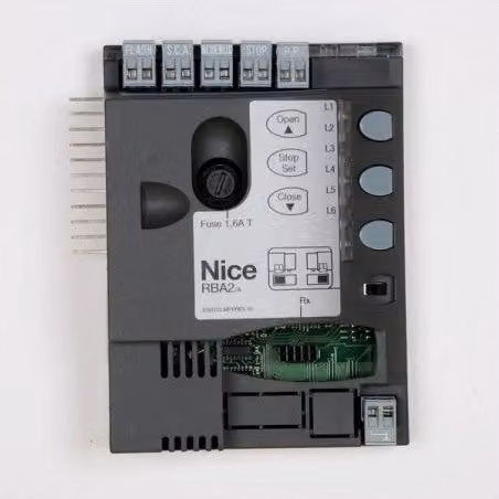 Scheda elettronica di ricambio Nice RBA2 Quadro centrale di comando grigio