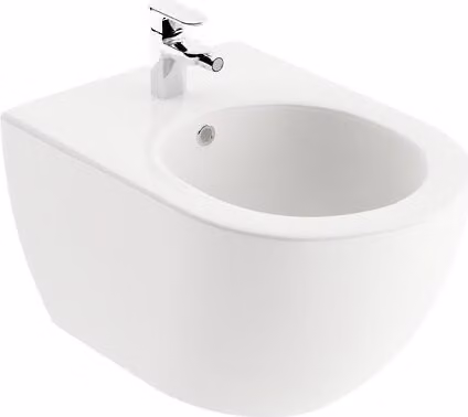 Bidet Ravak Uni Chrome, a parete, bianco
