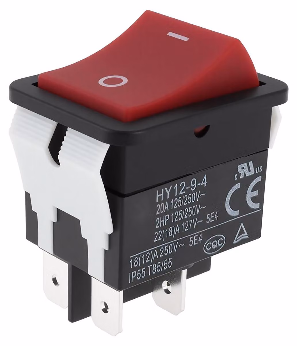 Interruttore a levetta per compressore d'aria a 4 pin, modello N043321, 20A, 125/250V
