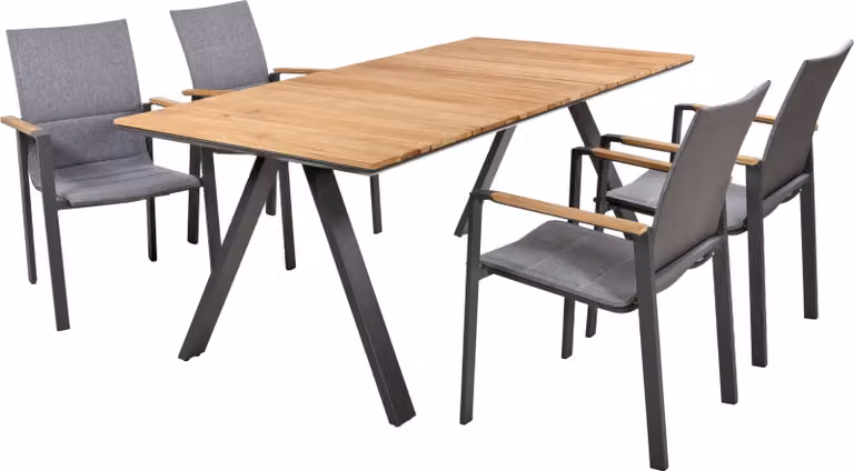 Gruppo tavolo DAVINA Set 01, 5 pezzi.