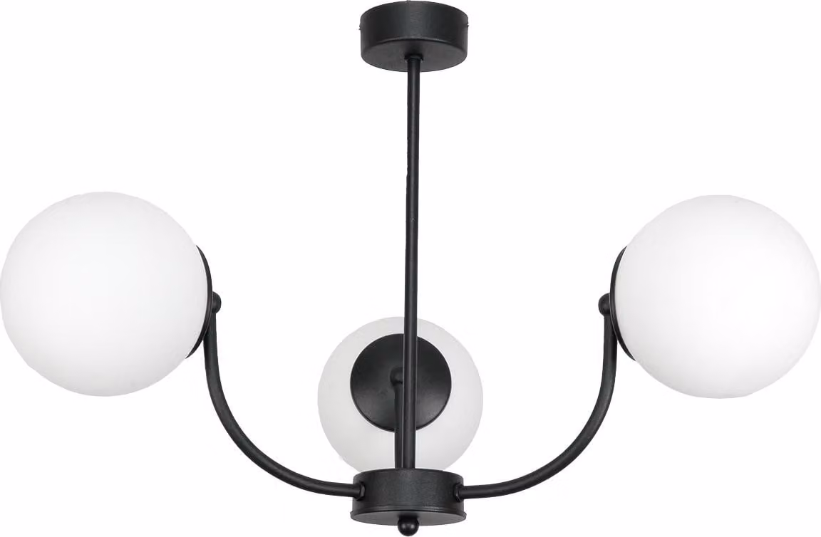 Lampada da soffitto sospesa Lampada in vetro nero Bianco 15-152 ESTI LAB