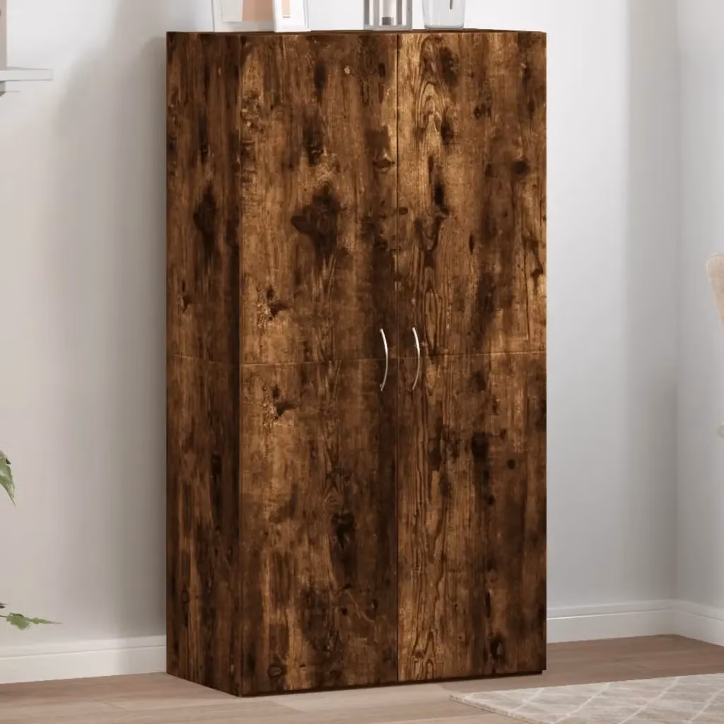 Schedario in legno multistrato DESIGN IN Rovere Fumo con ante a battente, L: 60 cm, P: 32 cm, H: 115 cm – 2