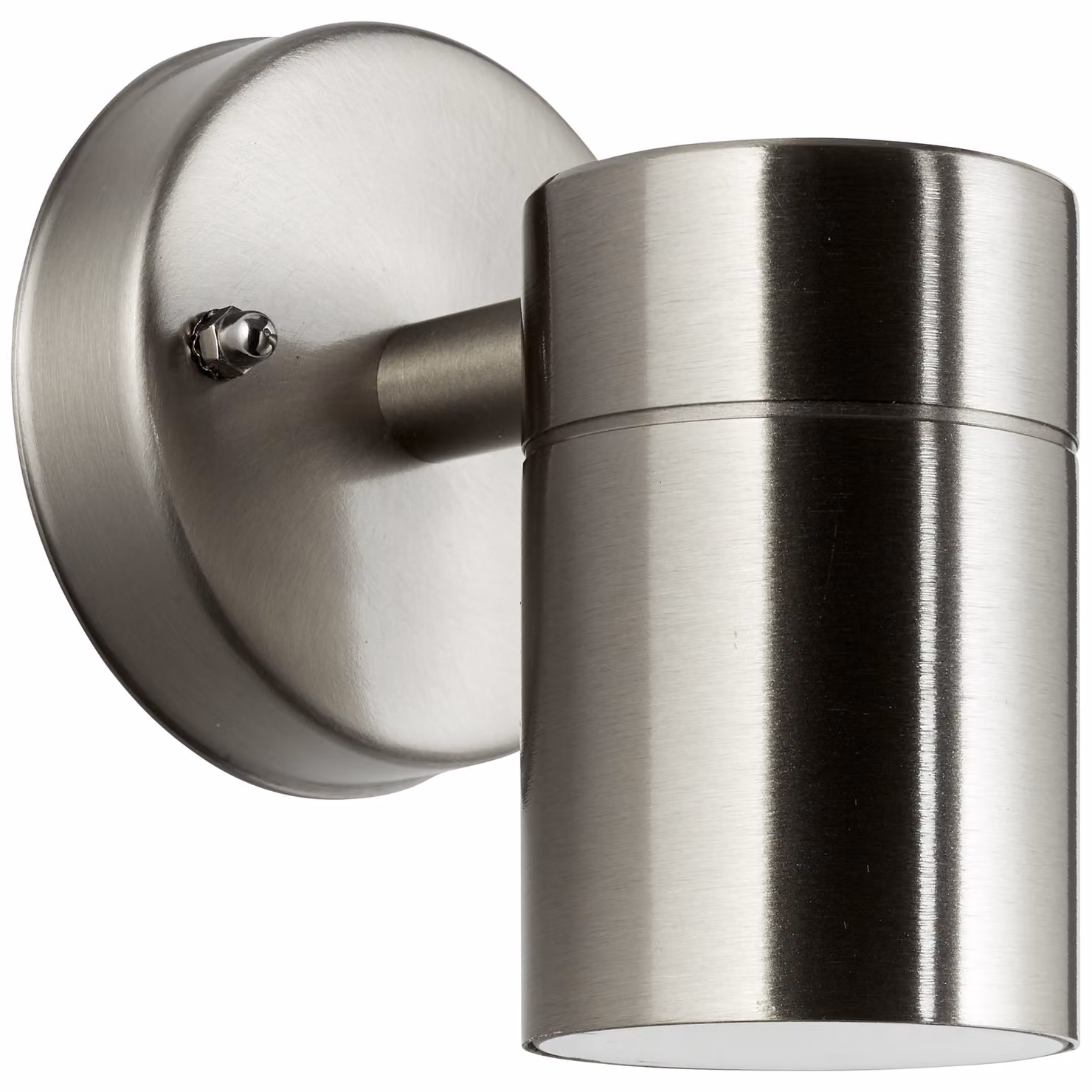 BRILLANTE faretto da parete argentato JANDY | dimmerabile con una sorgente luminosa adeguata | 1x presa GU10 max. 20 watt | metallo/vetro | IP44