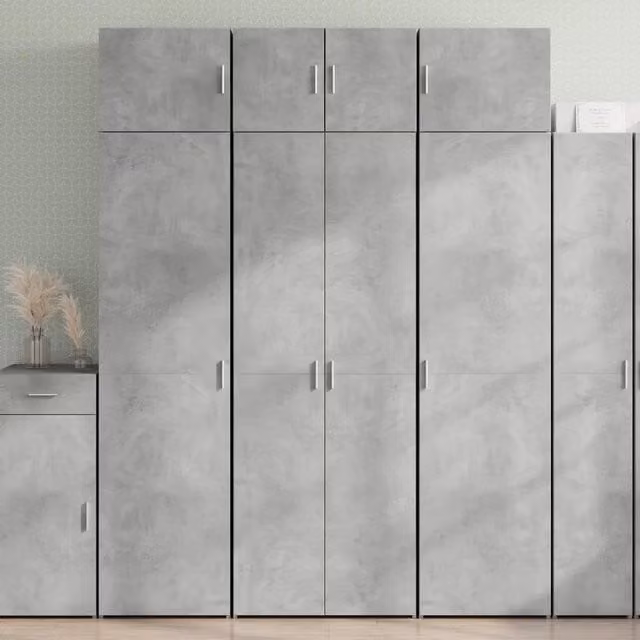 Armadietto Grigio Cemento 70x42,5x225 cm in Legno Multistrato 3281325