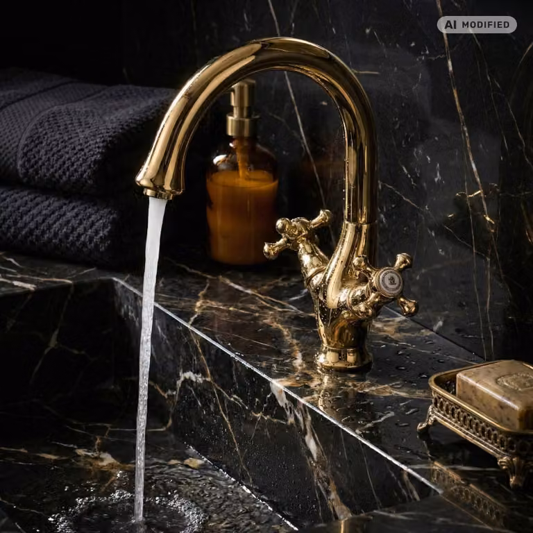 PaulGurkes miscelatore lavabo miscelatore oro retrò antico miscelatore cucina miscelatore a due maniglie
