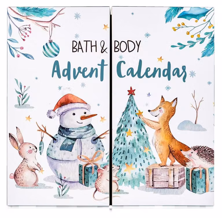 Calendario dell'Avvento di bellezza Calendario di Natale Benessere Cura Shampoo Spa