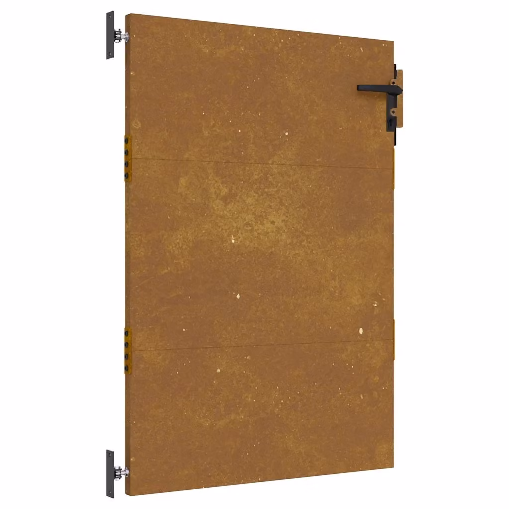 Cancello singolo da giardino vidaXL in acciaio color marrone L: 85 cm, H: 125 cm – 2
