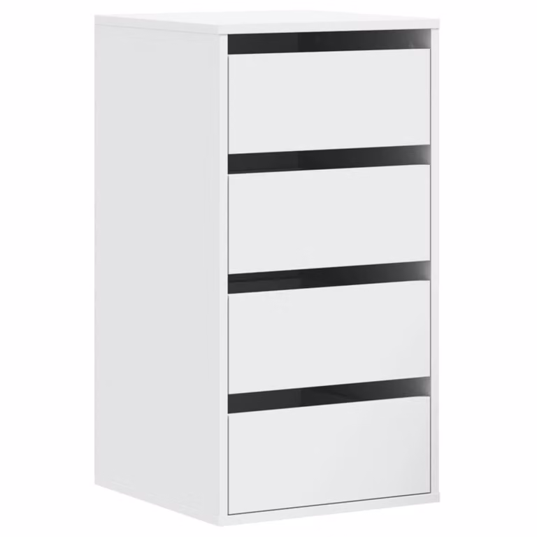 Cassettiera Bianca 40x41x76 cm in Legno Multistrato