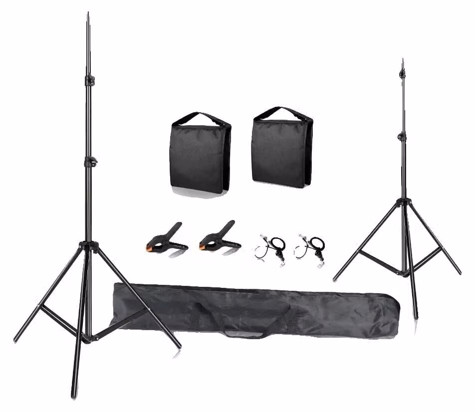 Set di supporti per sfondi fotografici, sistema di supporto regolabile, design leggero, nuovo sacco di sabbia flessibile, 2000X3000mm-a