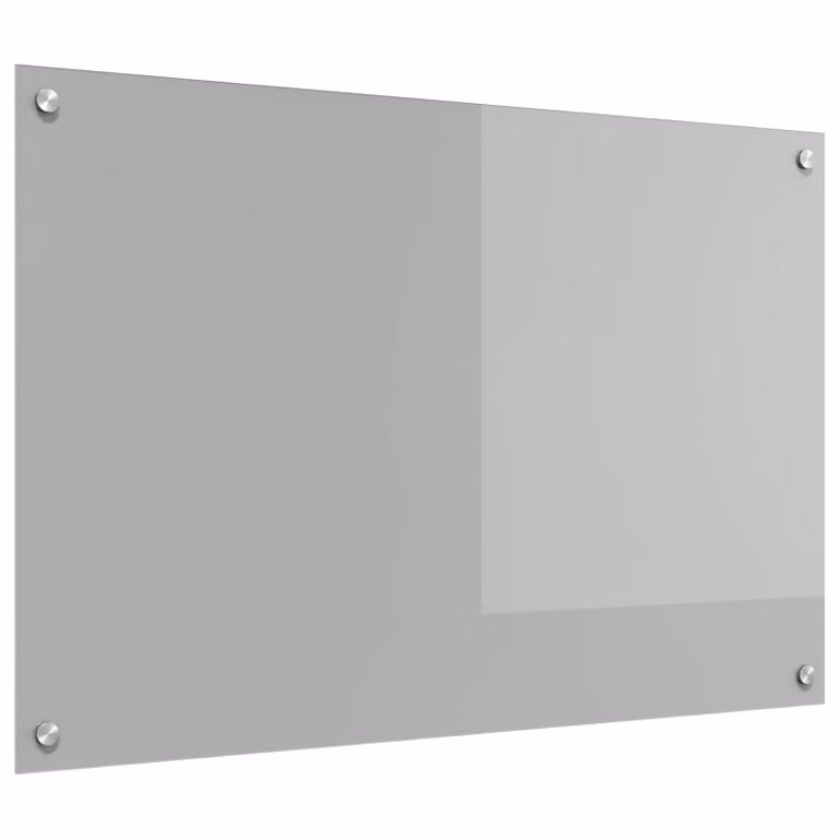 Schienale da cucina vidaXL in vetro temperato Grigio chiaro L: 90 cm, H: 60 cm