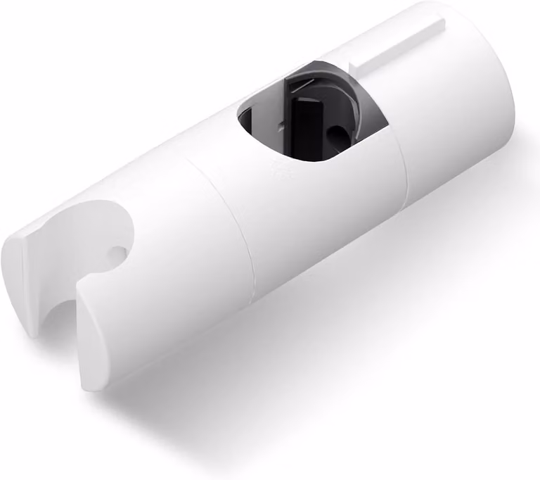Supporto regolabile per doccetta, da 19 a 25 mm, bianco, per bagno