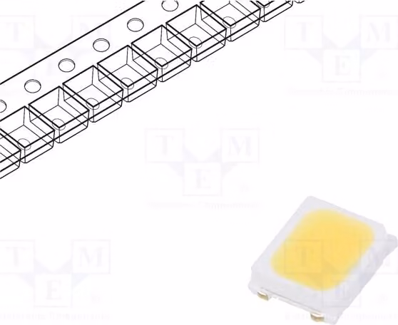 10 LED, 18-24 lm, angolo di emissione 120°, bianco freddo, 95 SMD, 60 mA, 5730, PLCC2, 2,8-3,4 V, RF-57QI57DS-FD-N-Y, L