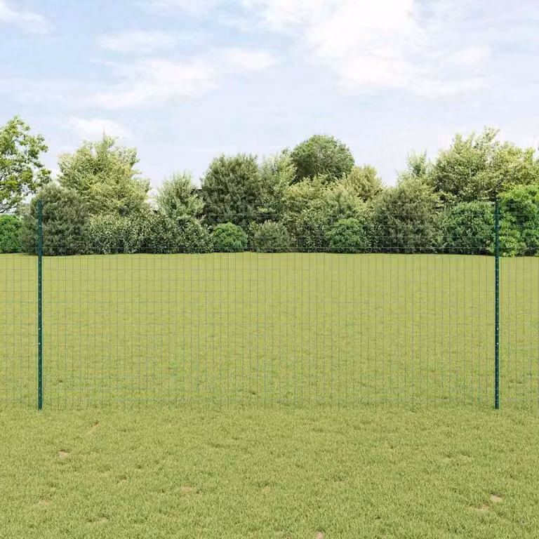 Maison Exclusive - Recinzione con Posto Verde 1,4 x 10 m Acciaio e PVC
