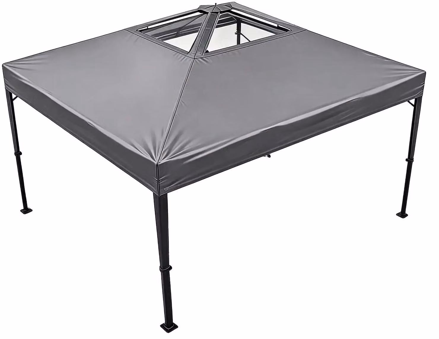 Gazebo, telo impermeabile, montaggio senza utensili, colore grigio