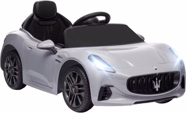 Macchina Elettrica per Bambini Maserati Gran Turismo Folgore 12V con Telecomando, Grigio
