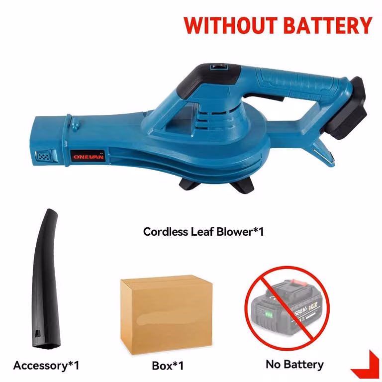 Bladblazer 4500W - Soffiatore ad aria ad alta pressione senza fili, ideale per rimuovere polvere e foglie