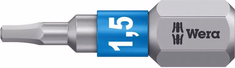 Punta da 1/4" DIN 3126 C6,3 esagonale 1,5 x 25 mm in acciaio inossidabile Wera | 4013288111197