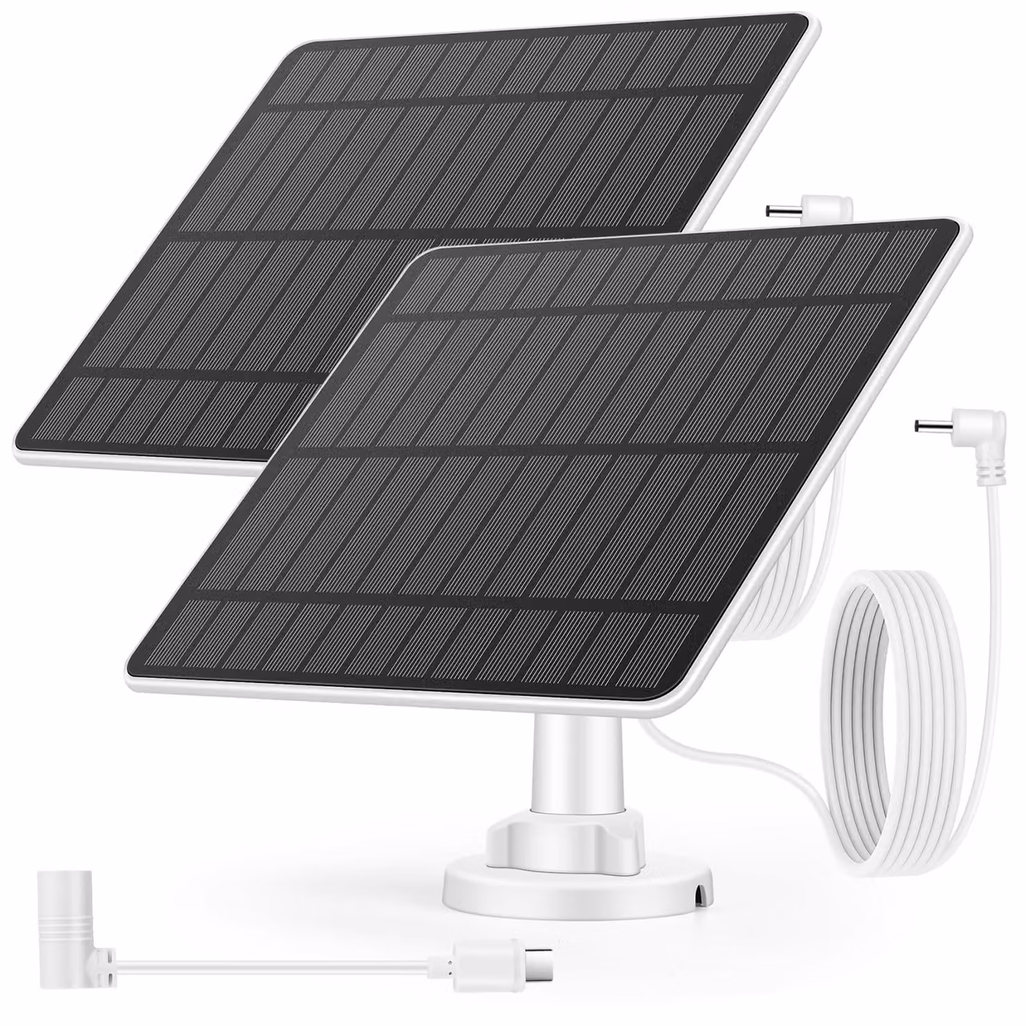 Pannello solare 5W per telecamere Ring, confezione da 2, grado di protezione IP65, cavo da 4 metri