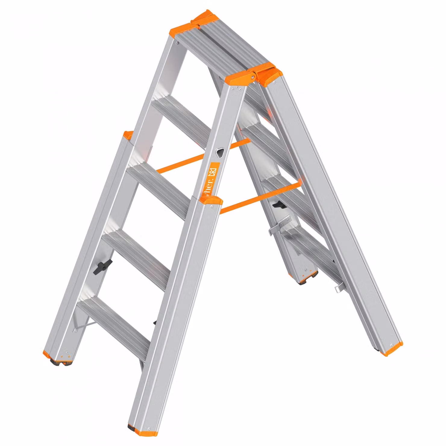 Layher Topic 1062 Scala a pioli con 5 gradini 2,70 m AH