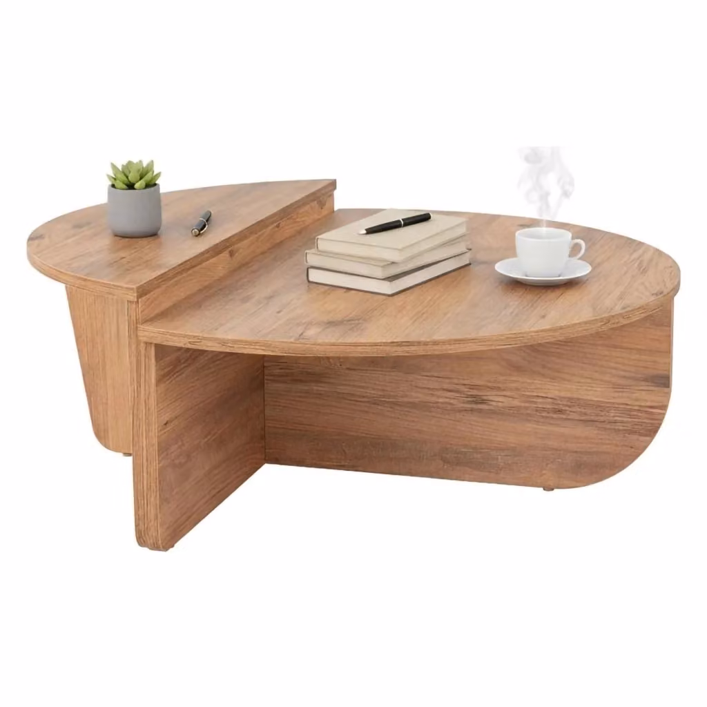 Tavolino da salotto Mansue DMORA in legno di pino marrone, L: 90 cm, P: 60 cm, H: 35 cm – 2