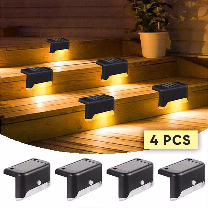 Lampade da esterno, luci solari per giardino, senza fili, IP65, 4 pezzi