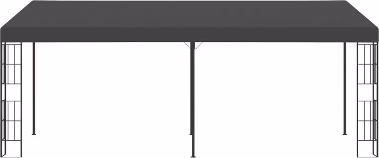 Gazebo a Parete 3x6 m Antracite in Tessuto