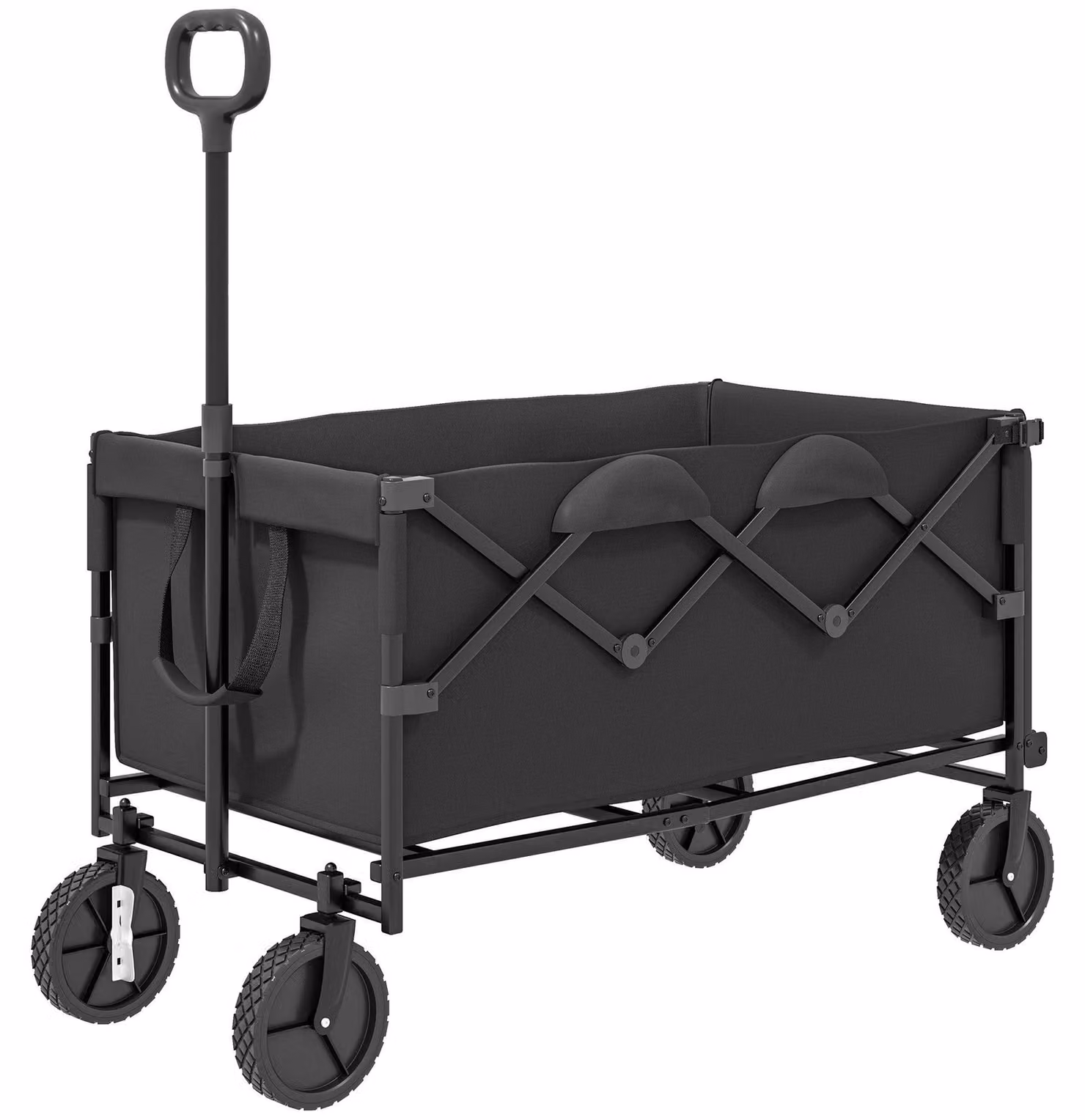 Carrello da giardino - Carrello a mano - Carrello trasportabile - Carrello pieghevole - Trolley - Pieghevole - Capacità di carico: 100 kg