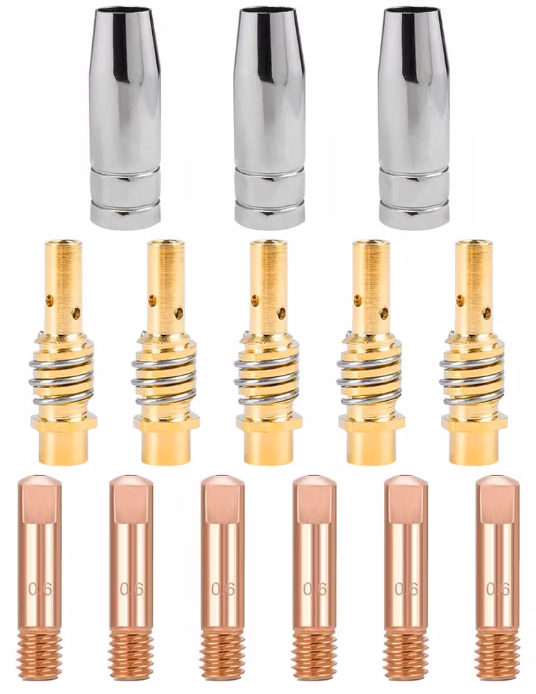 14 accessori per saldatrice MIG/MAG, set di materiali di consumo