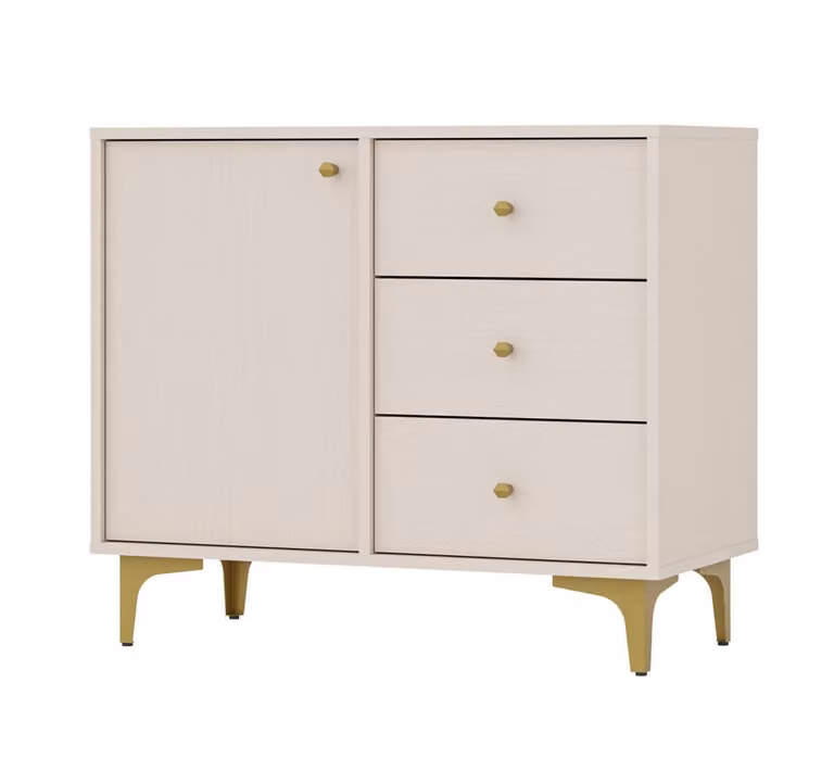Cassettiera IROS 1 - beige / oro