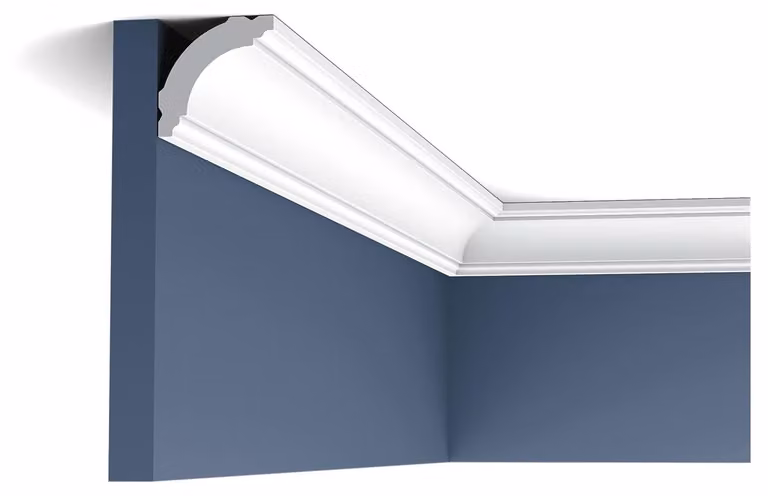 Orac Decor CB510N BASIXX Profilo decorativo Modanatura decorativa Modanatura angolare per pareti/soffitti in stucco | 2 m