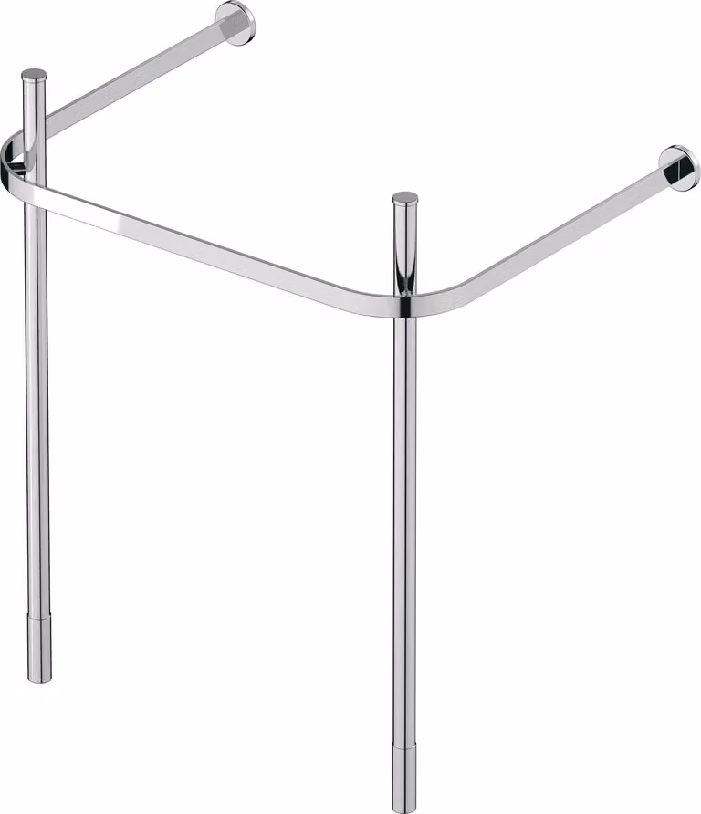 Duravit Console métallique Happy D.2 pour 231865, réglable en hauteur, chromé, 0030781000, 0030781000