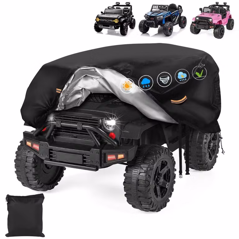 Copertura impermeabile per auto elettriche, adatta ai bambini, realizzata in tessuto Oxford 900D, con dimensioni 140x84x81 cm, riflettente e antivento