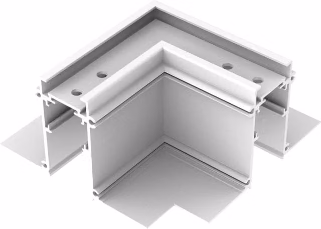Connettore di alimentazione dimmerabile Ego Ideal Lux in alluminio bianco per sistemi a binario
