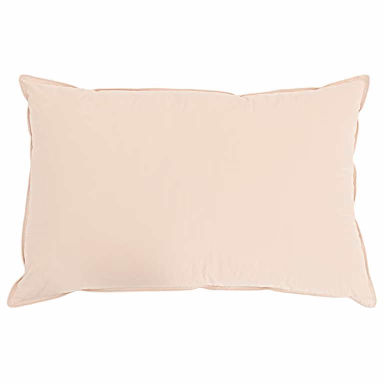 Cuscino vidaXL in fibra di Kapok e poliestere, Beige, L 50 cm x P 70 cm