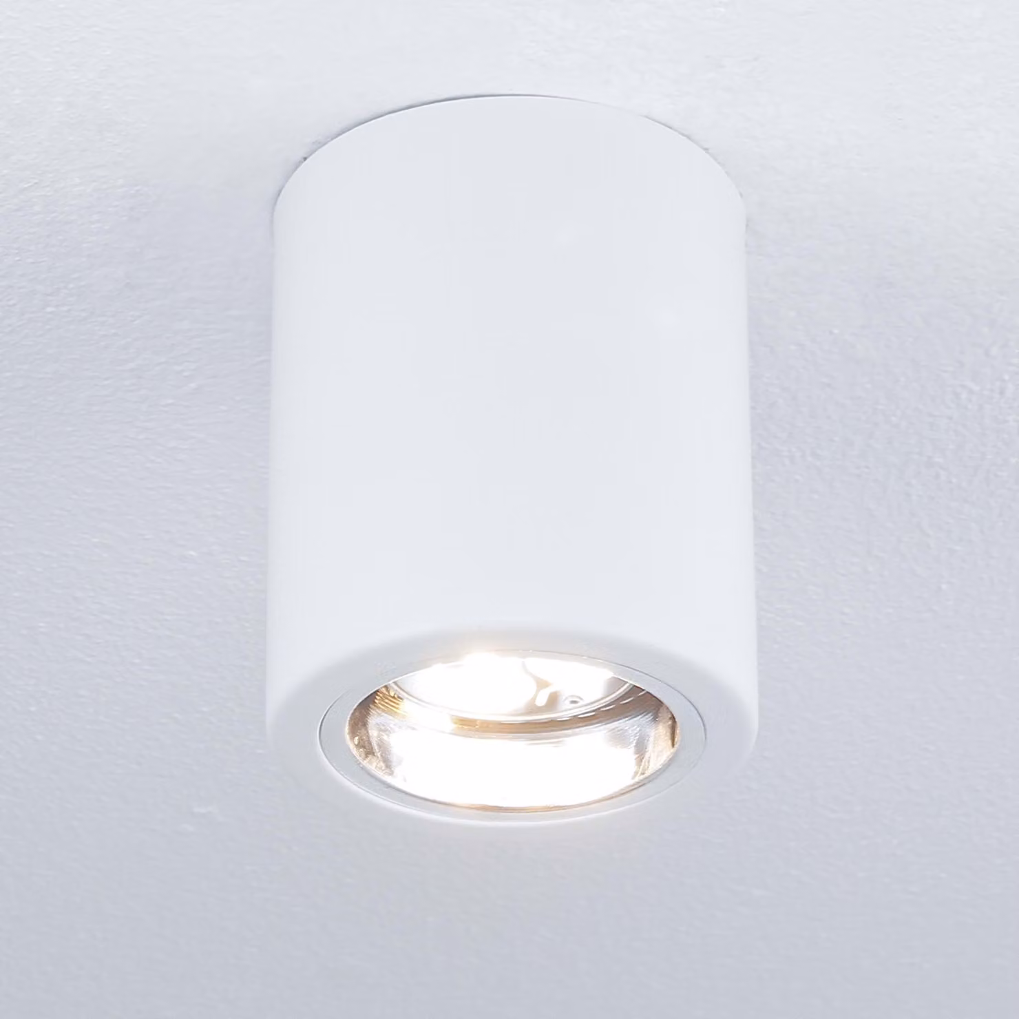 Spot a soffitto bianco rotondo Ø9cm 1xE27 15W Downlight rotondo Luminex