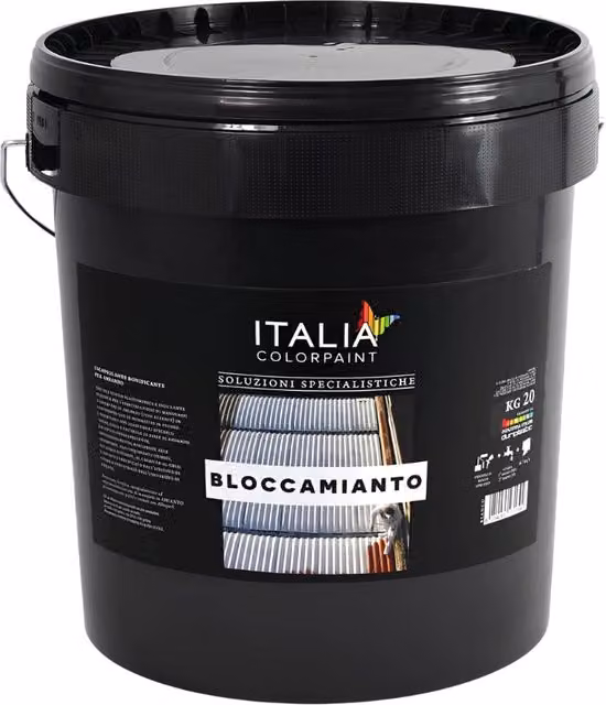 Bloccamento tegola incapsulante bonificante elastomerico per amianto Italia Colorpaint rosso 20 kg