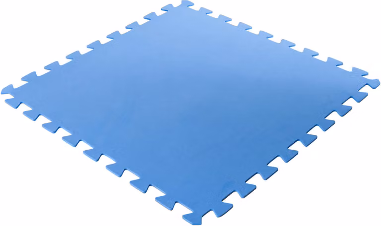 Tappetini protettivi per pavimenti, blu, 500x500x4 mm (8 pezzi nel set = 2 m²)